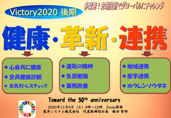 全社会議「Victory2020後期」zoom開催